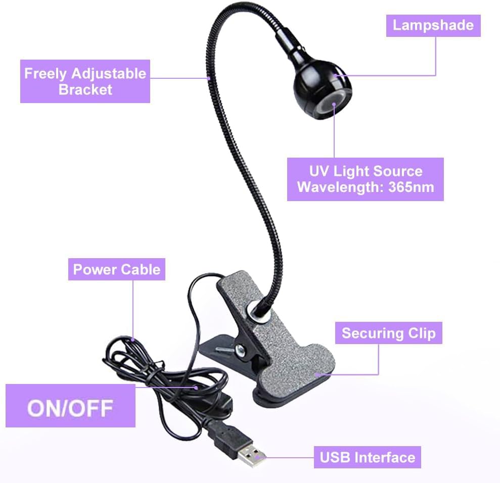 Bovmics sturdy clamp keeps light stable during work.