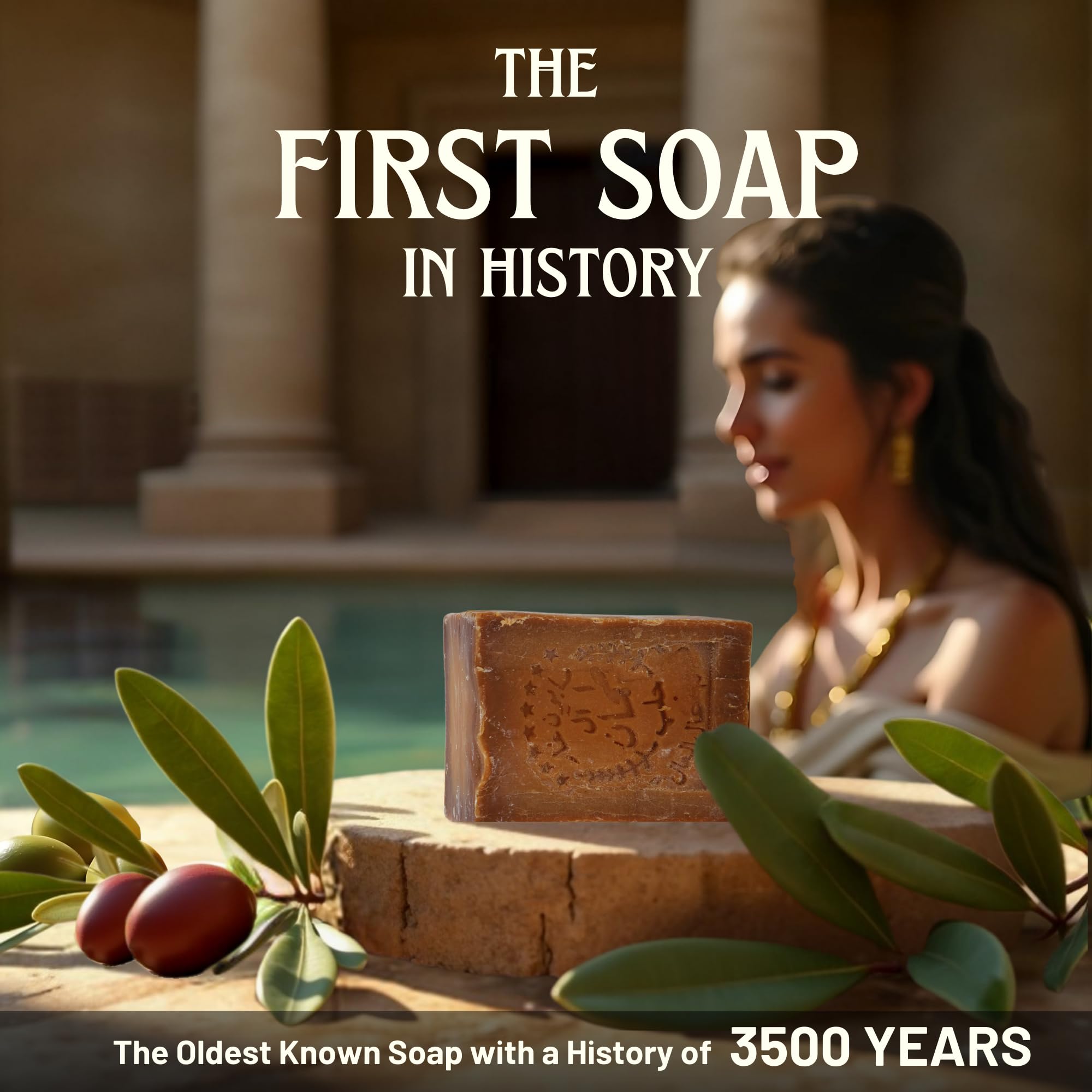 BOX 4 BODY Aleppo soap highlights laurel oil and olive oil ingredients