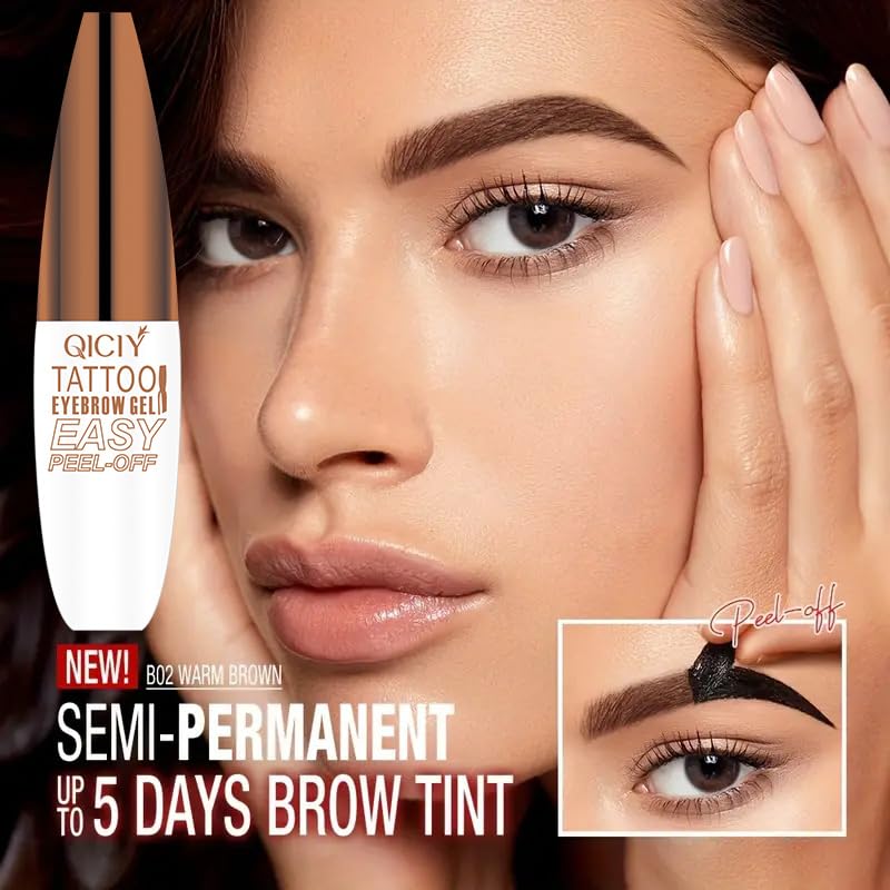 Boxveria Brow Gel Peel Off 20-minute results for quick, natural-looking tint