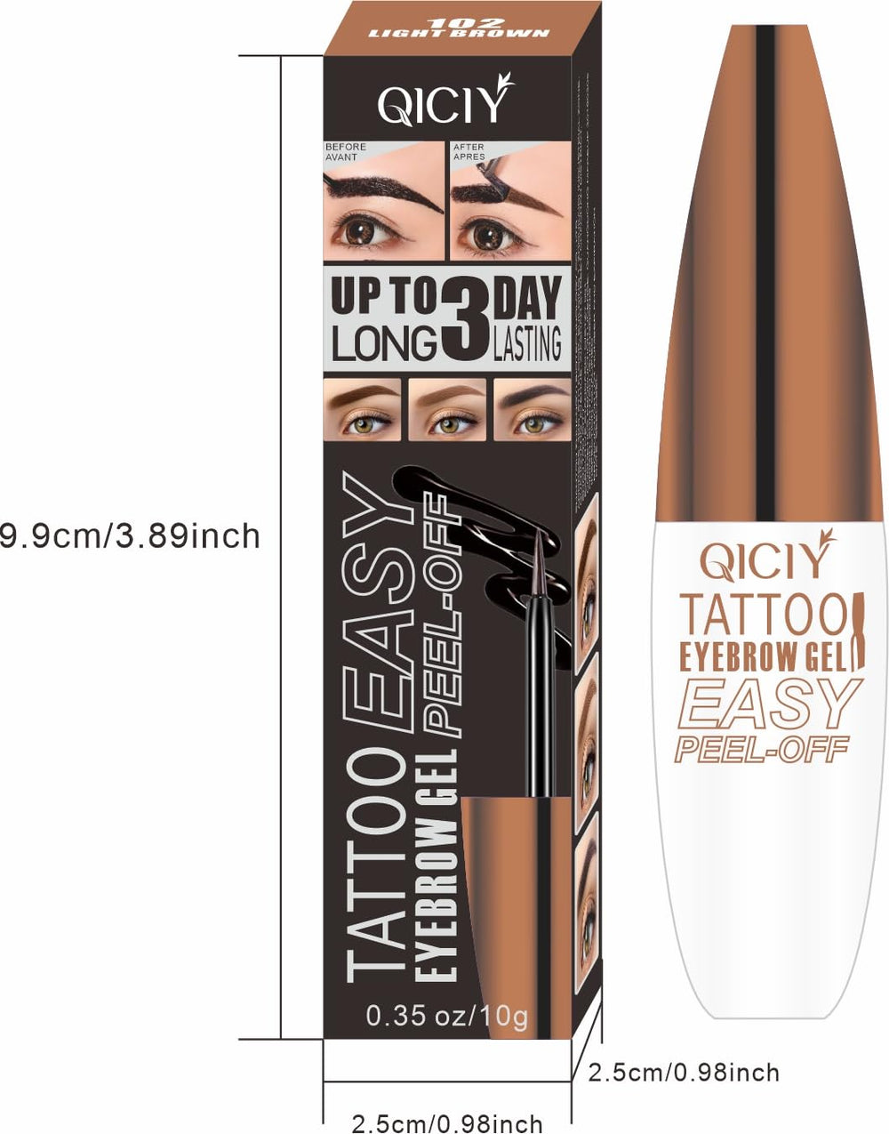Boxveria Brow Gel Peel Off for home use and gifting