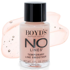 Boyd's No Lines serum bottle packaging for easy storage and display