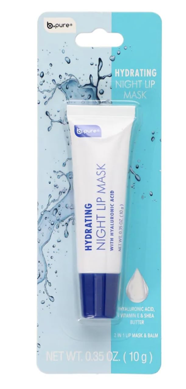 Bp Pure Hydrating Lip Mask jar close-up for overnight hydration.