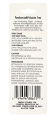 Bp Pure Hydrating Lip Mask on lips during nighttime routine for hydrated softness.