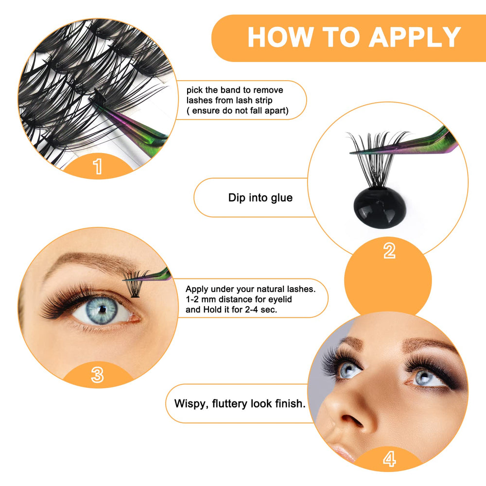 BQaugen application tweezers with clusters for precise placement.