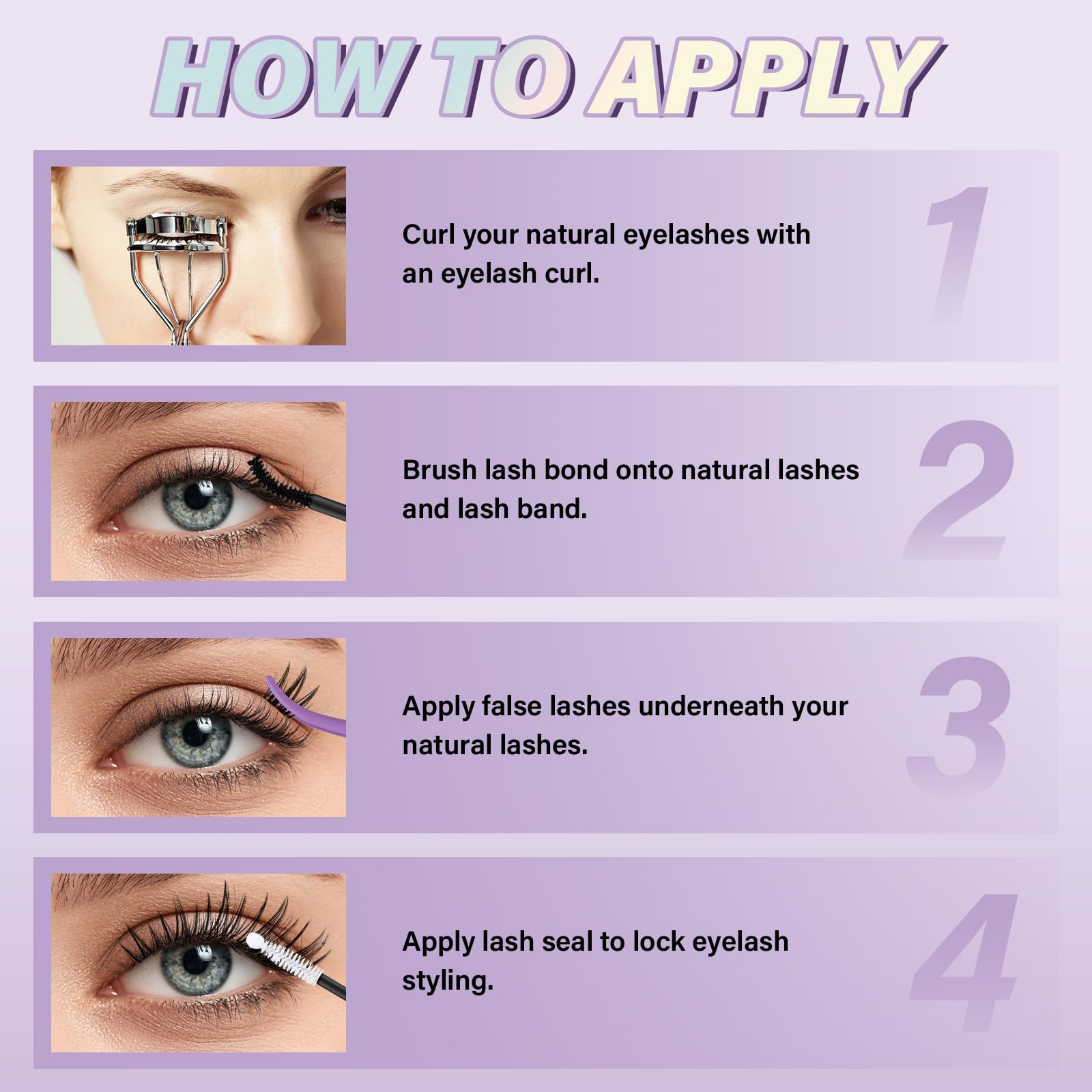B&Qaugen Bella Lash Clusters natural look with feather light fibers.