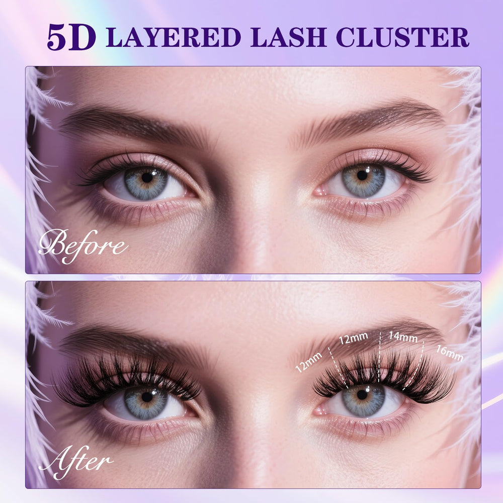 B&Qaugen Complete DIY lash kit contents for salon-grade results at home.