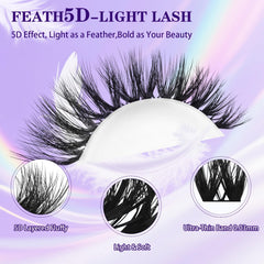B&Qaugen Flora lashes Featherlight softness feels light on lids.