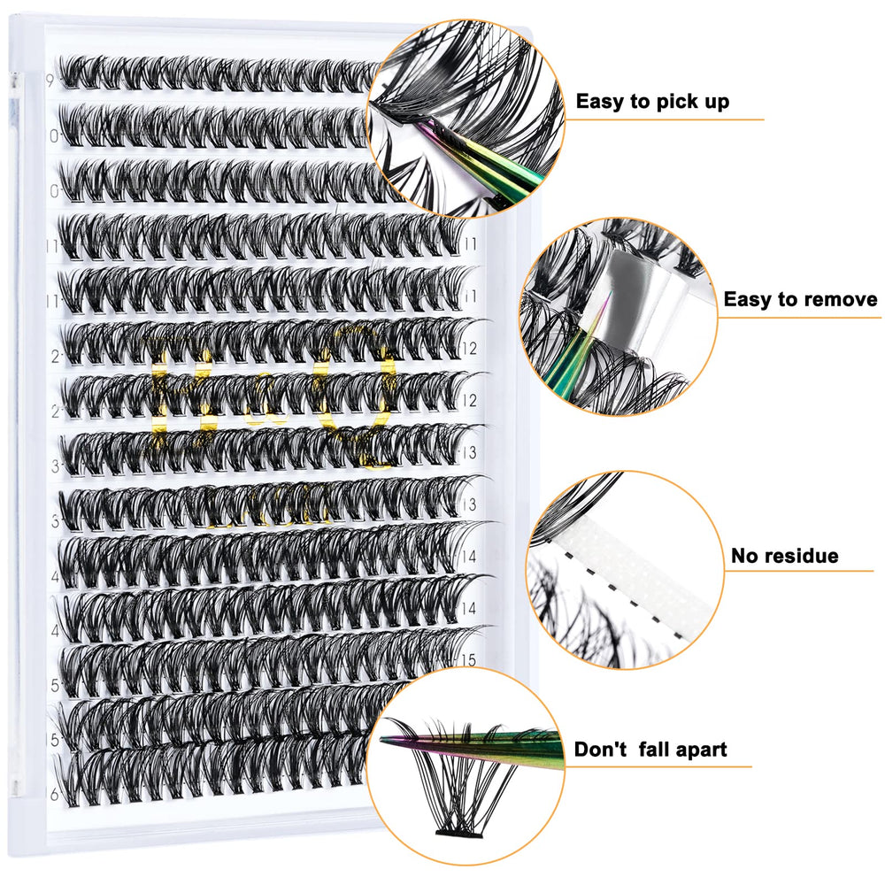 BQaugen lash bands flat base for comfortable wear.