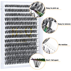 BQaugen lash bands flat base for comfortable wear.