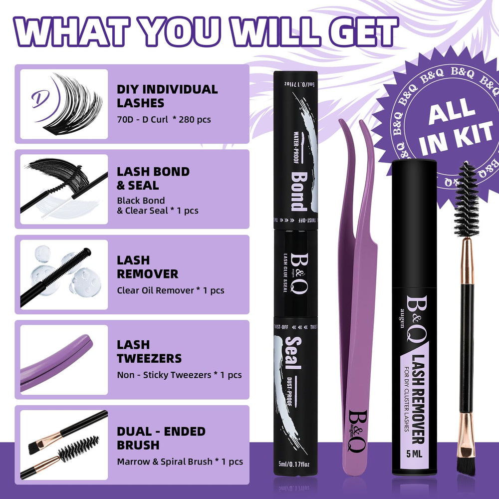 B&Qaugen lash bond and seal for secure, long-lasting adhesion.