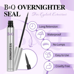 B&Qaugen Lash Sealer brush head for precise, easy application.