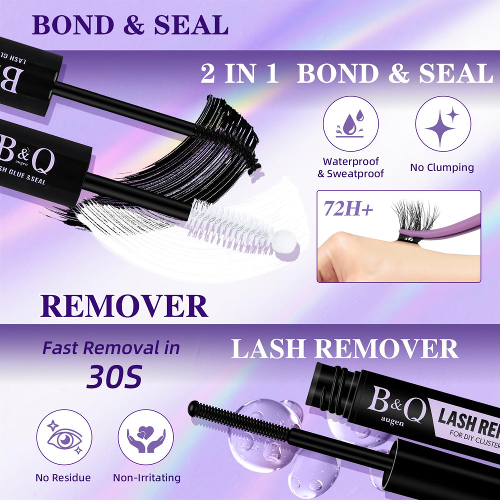 B&Qaugen Long-lasting lash glue ensures secure wear.