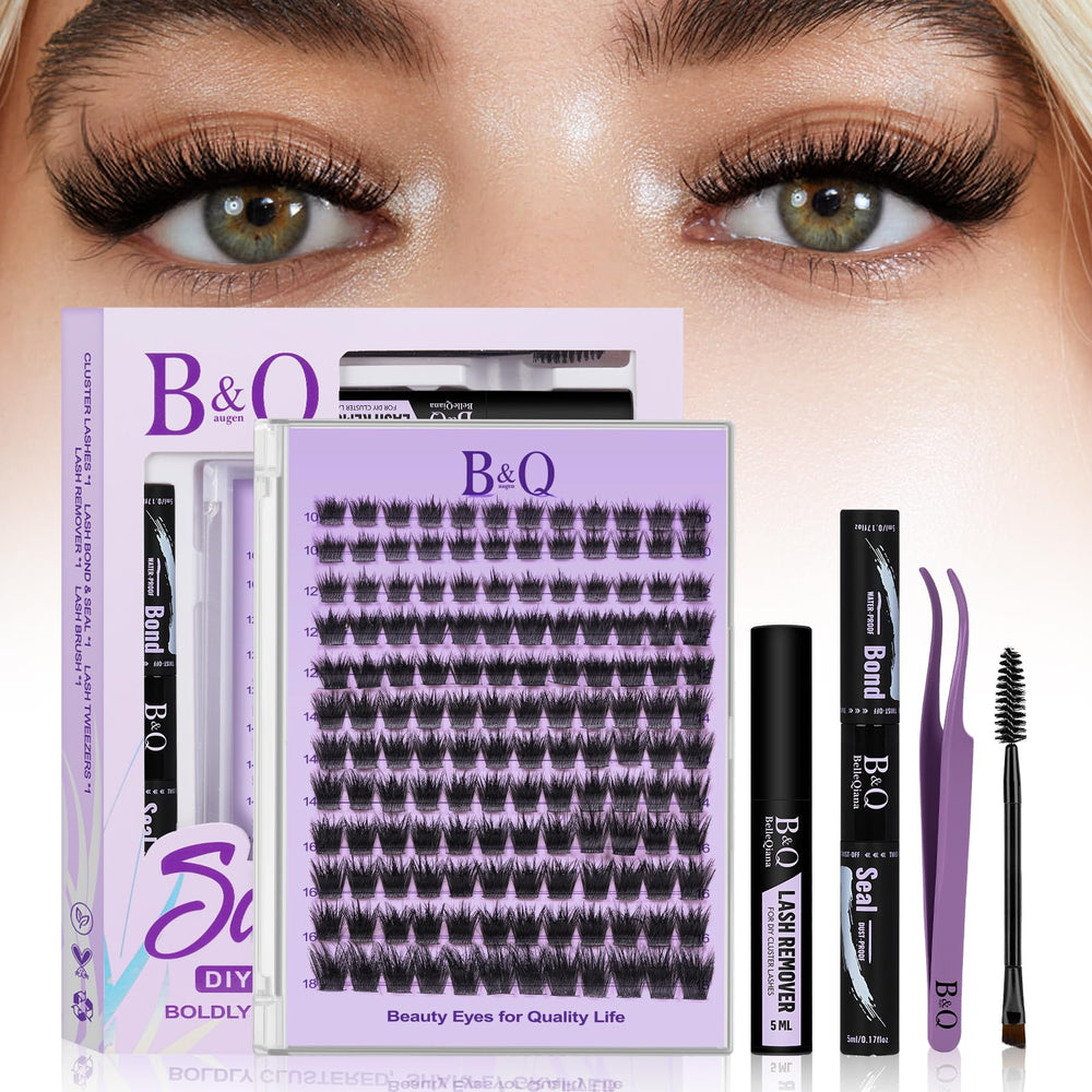 B&Qaugen Manga Lash Clusters 03 10-18mm mixed fluffy for voluminous lashes at home