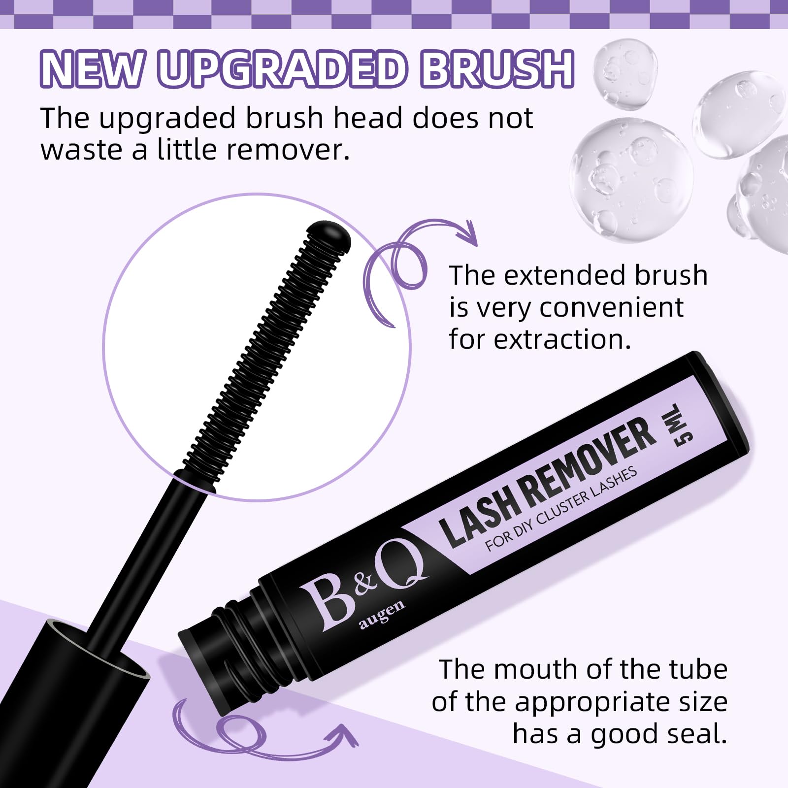 B&Qaugen Manga Lash Clusters Kit step-by-step application in a clear visual guide.