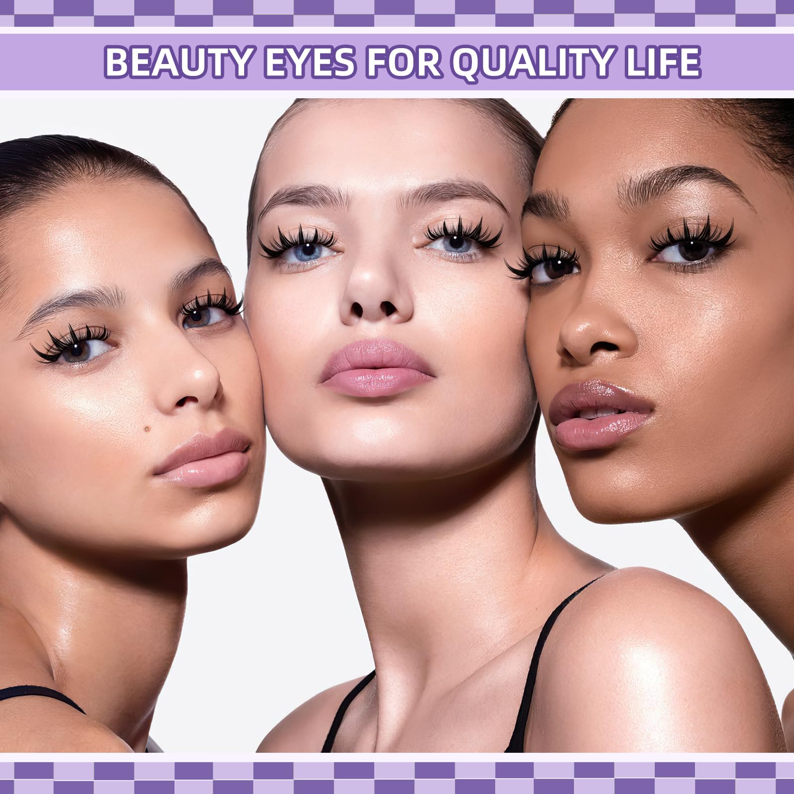 B&Qaugen Manga Lash Clusters Kit complete look ready for at-home enhancement.