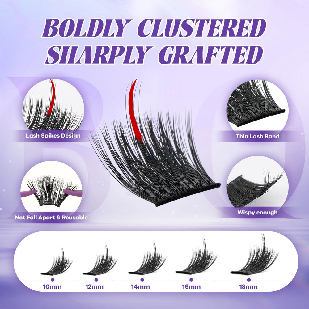 B&Qaugen Manga Lash Clusters lightweight spikes for comfortable wear