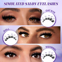 B&Qaugen Manga Lash Clusters spikes shown for easy DIY application