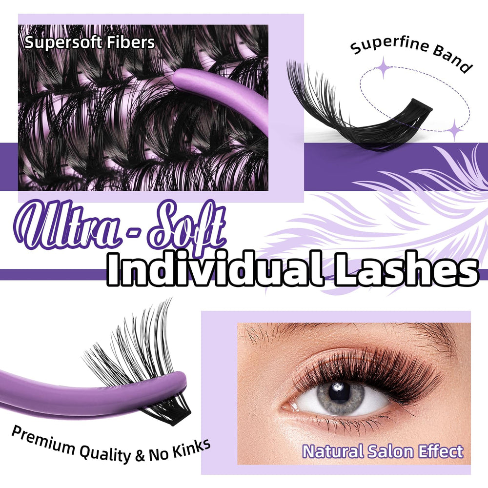 B&Qaugen ultra-soft clusters close-up for natural-feel volume