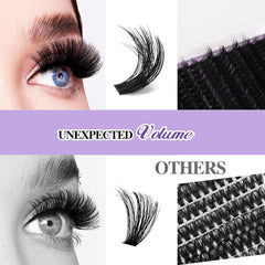 B&Qaugen waterproof lash clusters stay put with bond and seal for up to 72 hours.