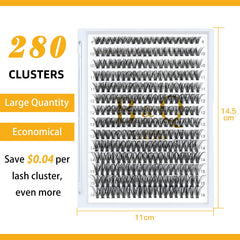 BQaugen wispy cluster lashes close-up for natural day wear.