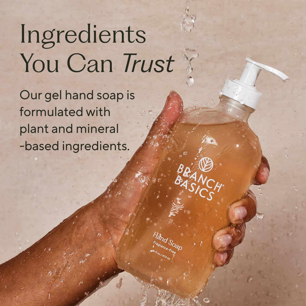 Branch Basics Gel Hand Soap foam lather provides comfortable cleaning