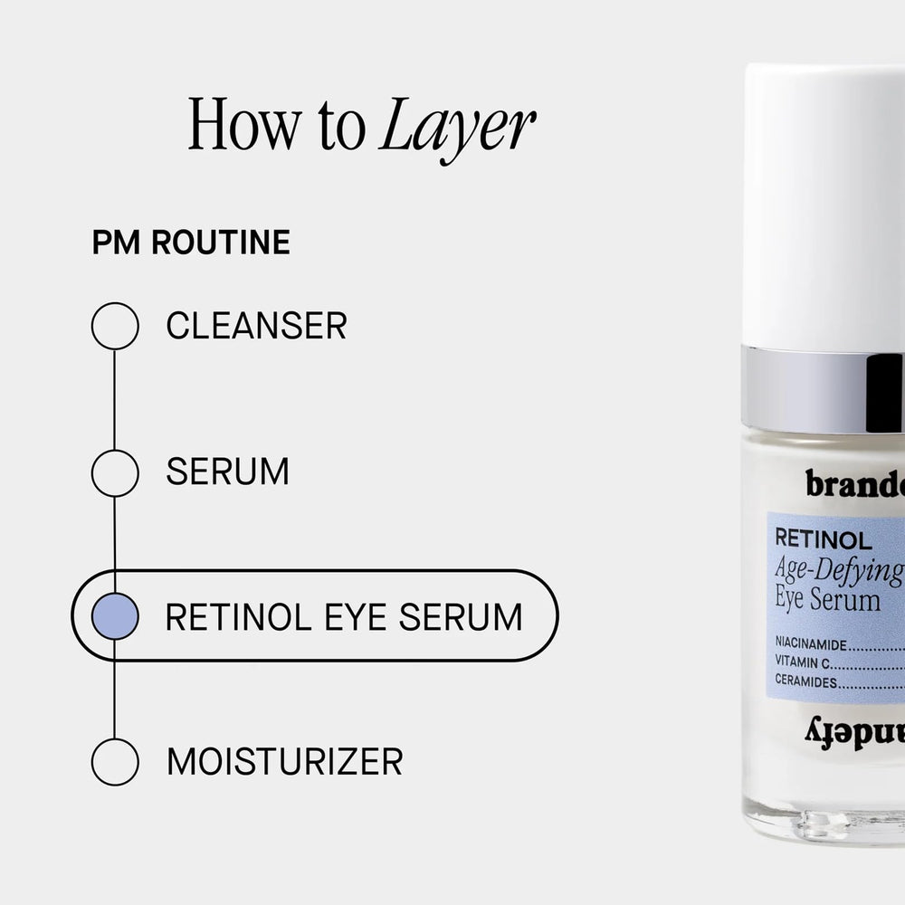 Brandefy vitamin C and E complex supports antioxidant protection around the eyes