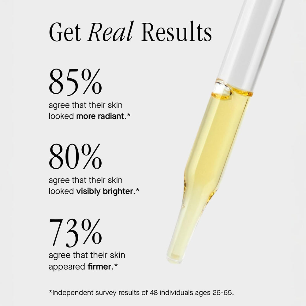 Close-up of Brandefy serum texture applied to skin surface