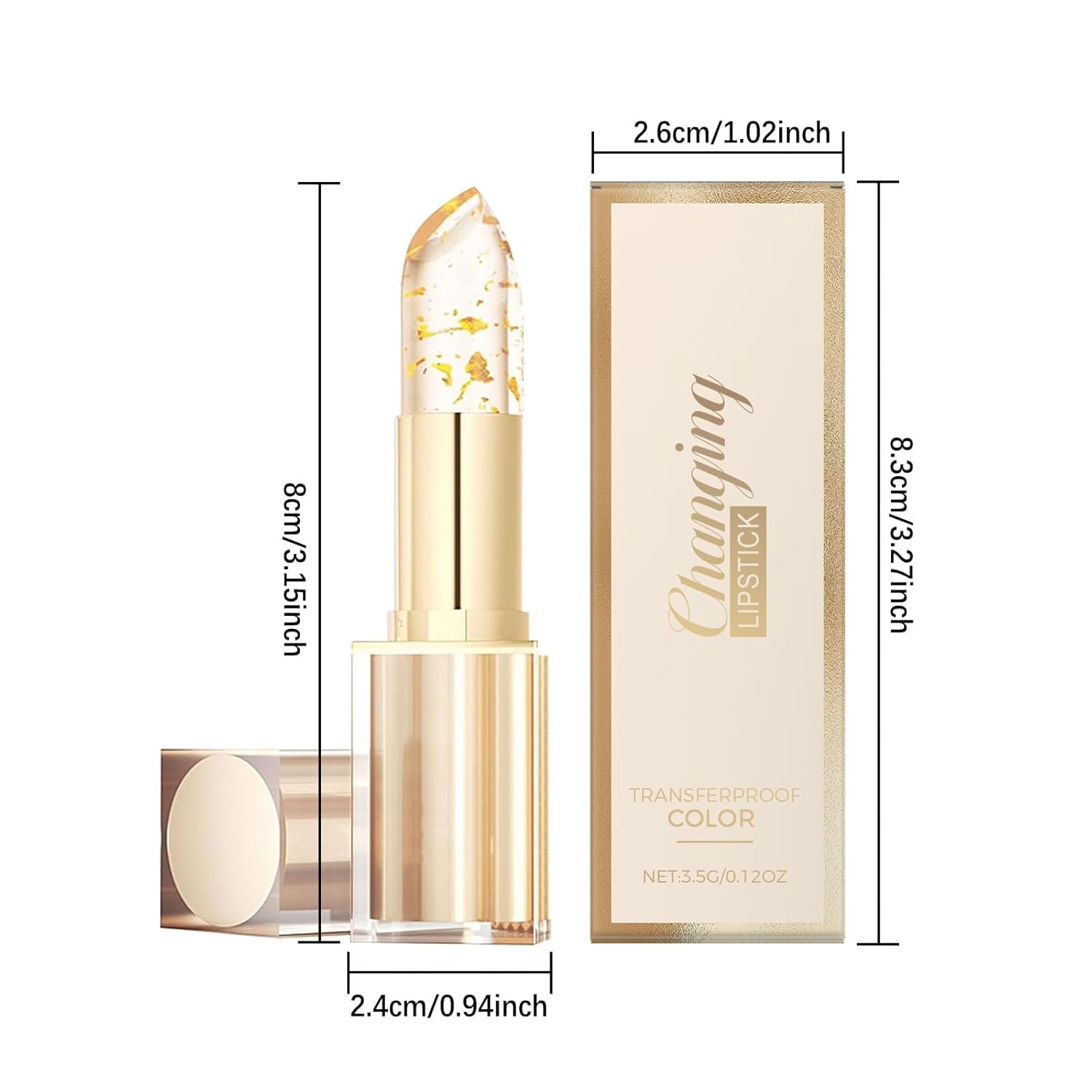 BrandX glossy shine finish enhances daily makeup with vibrant, clear glow on lips.