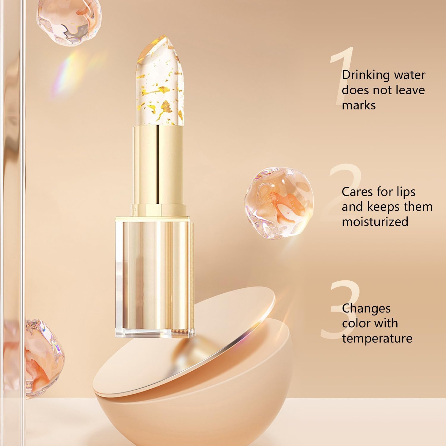 BrandX two-piece color-changing lipstick set displayed for travel-ready color options.