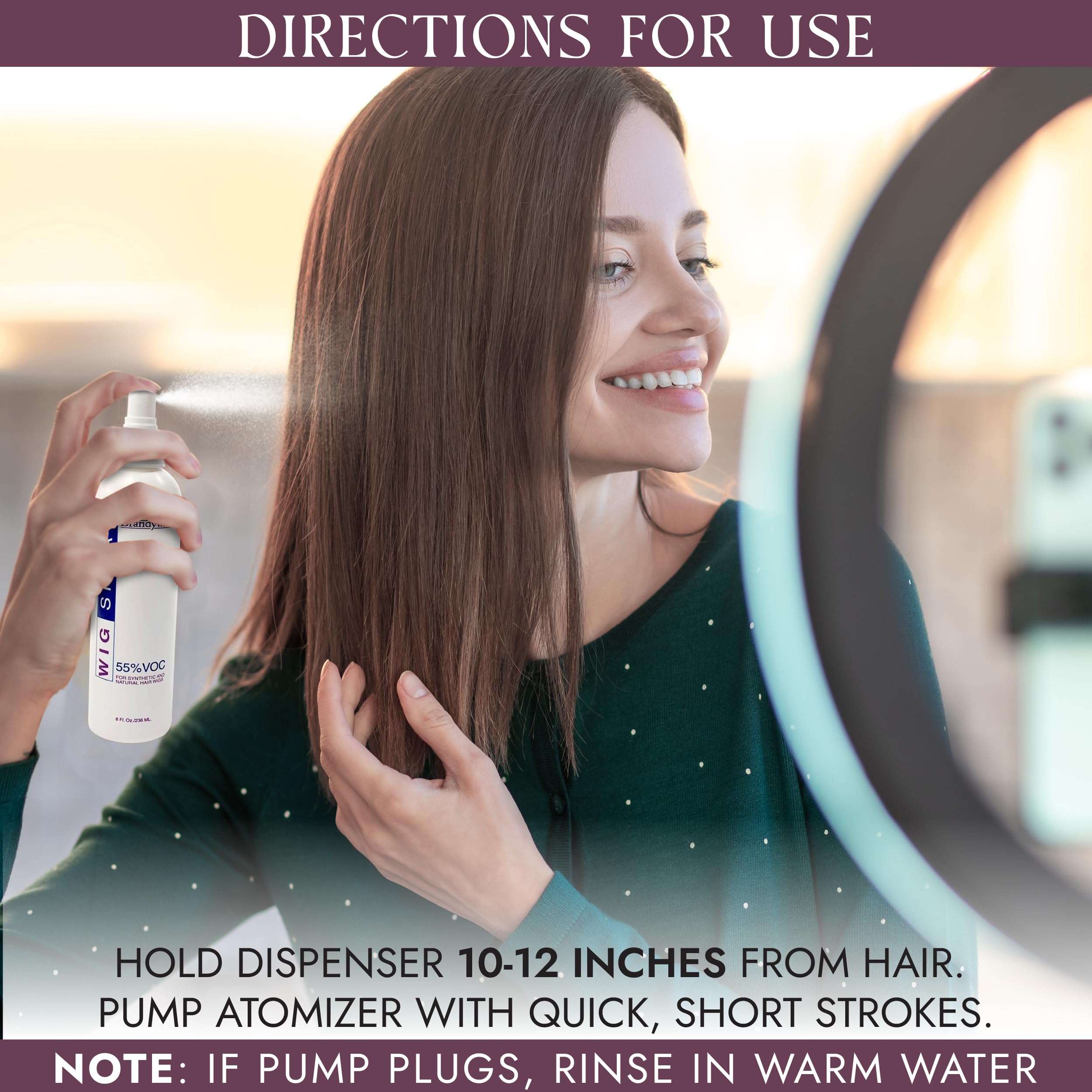 Brandywine spray applied to hairpieces for seamless refresh