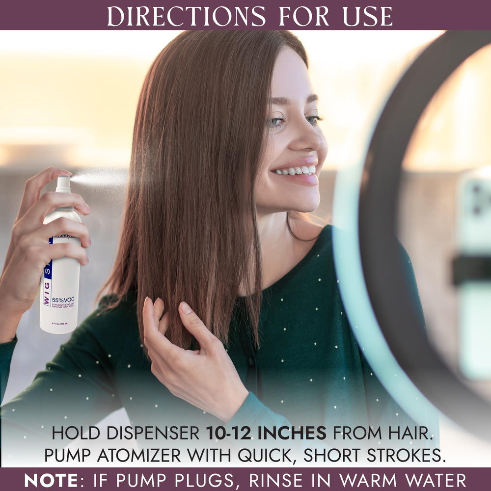 Brandywine spray applied to hairpieces for seamless refresh