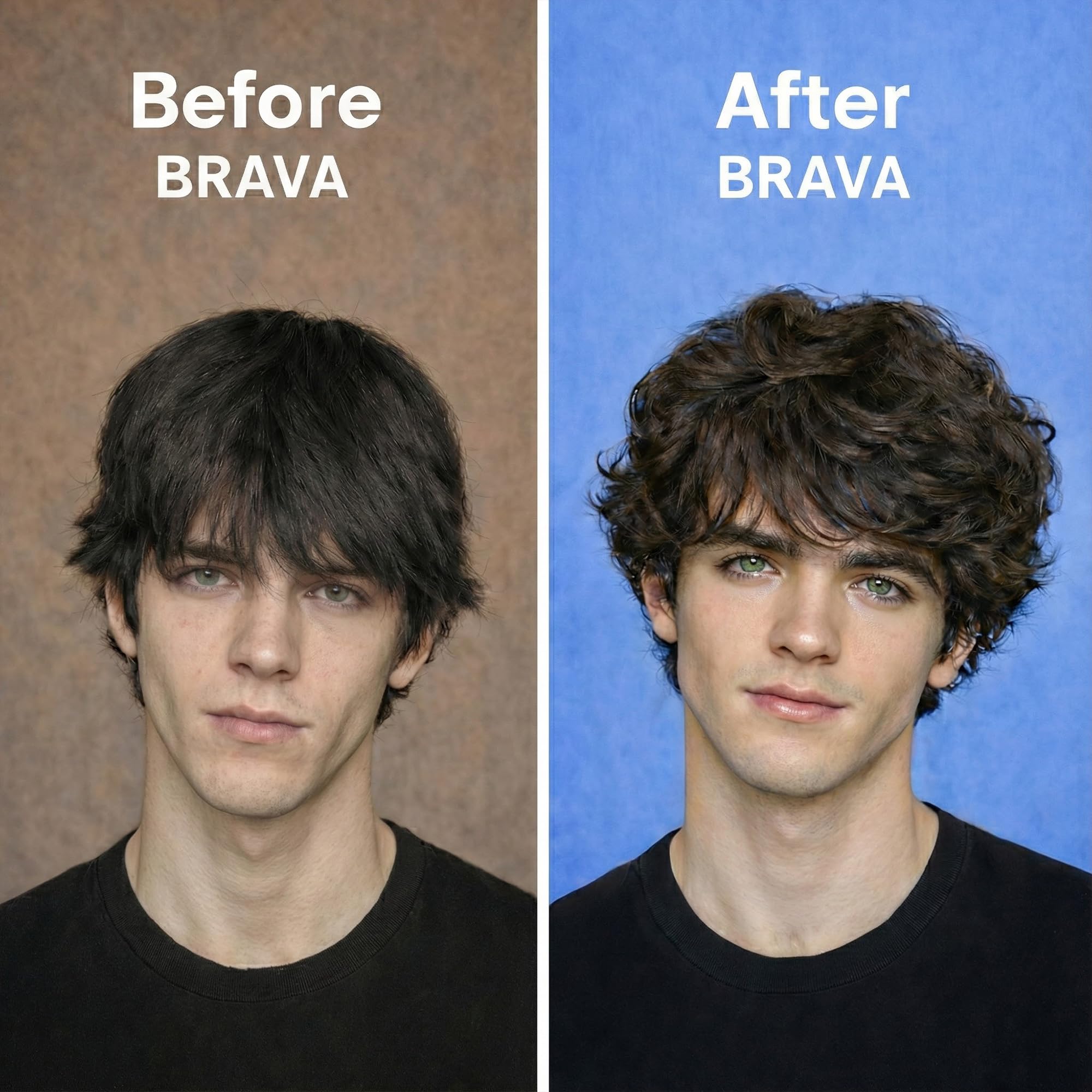 BRAVA Sea Salt Spray creates natural texture across hair with a lightweight feel.