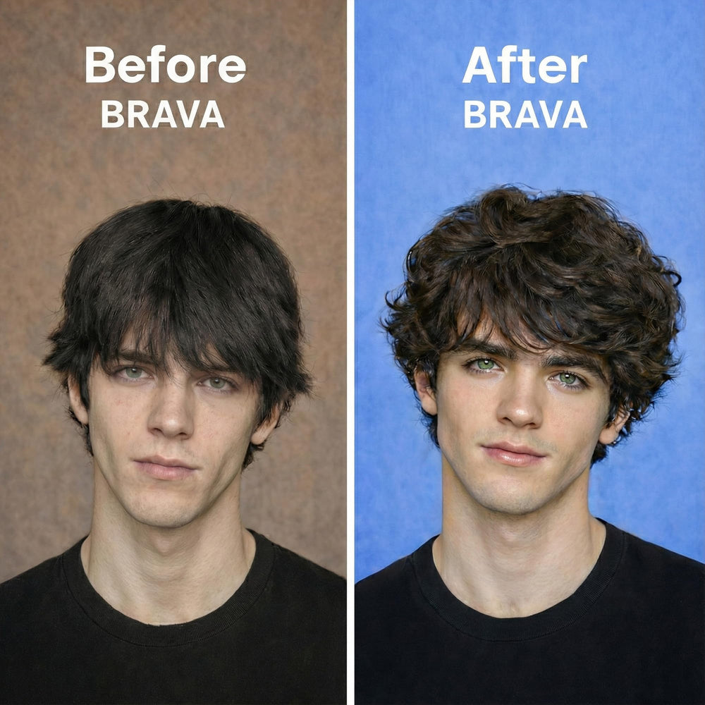 BRAVA Sea Salt Spray creates natural texture across hair with a lightweight feel.