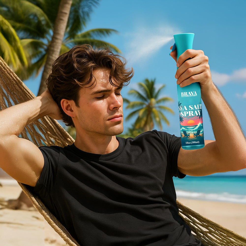 BRAVA Sea Salt Spray offers quick unisex styling from morning to night.