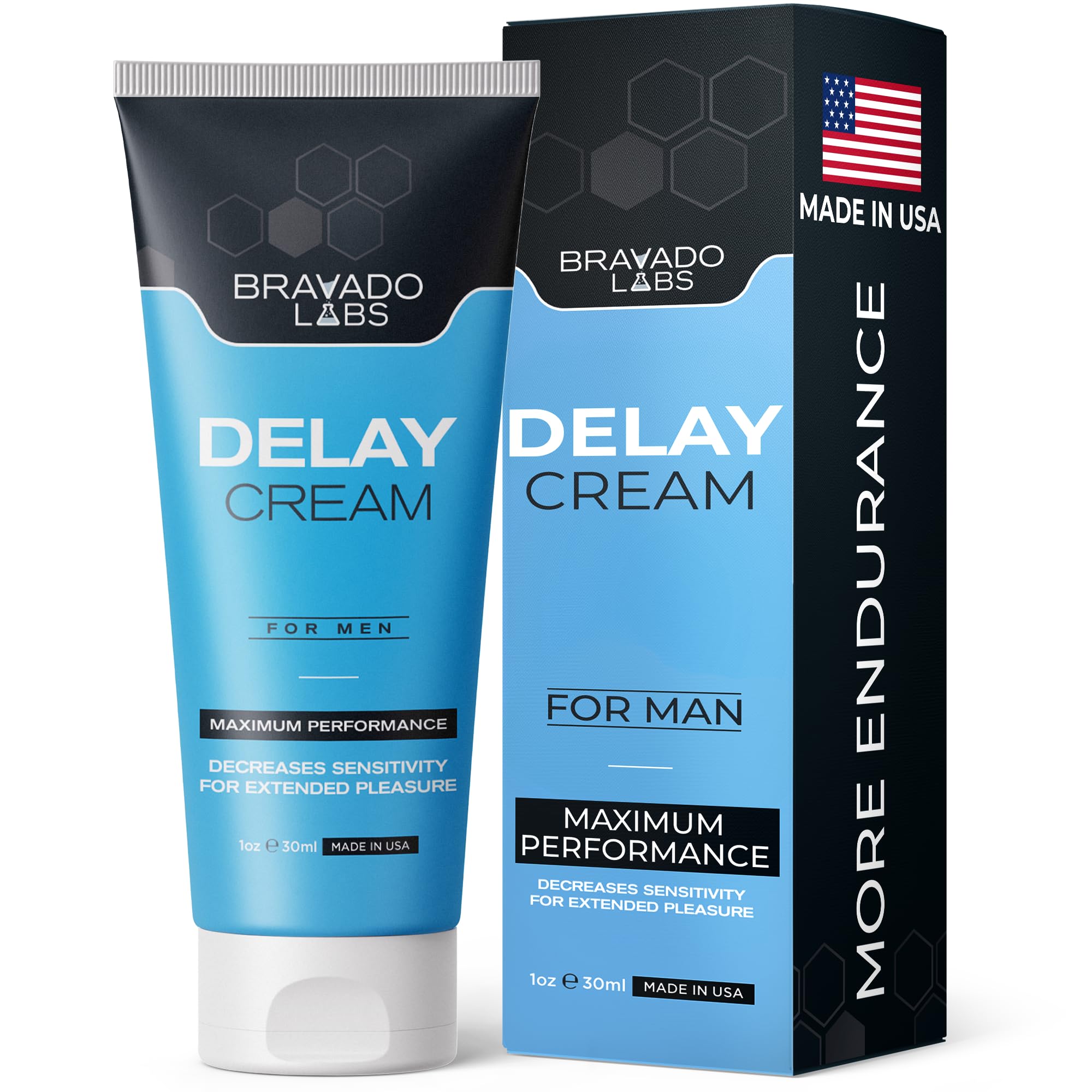 Bravado Labs Delay Cream bottle enables discreet, portable use.