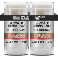 Bravo Sierra aluminum-free deodorant 2-pack bottle with woodsy scent and all-day protection