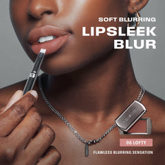 BRAYE Lipsleek Blur gradation lips demonstrating buildable shade on lips