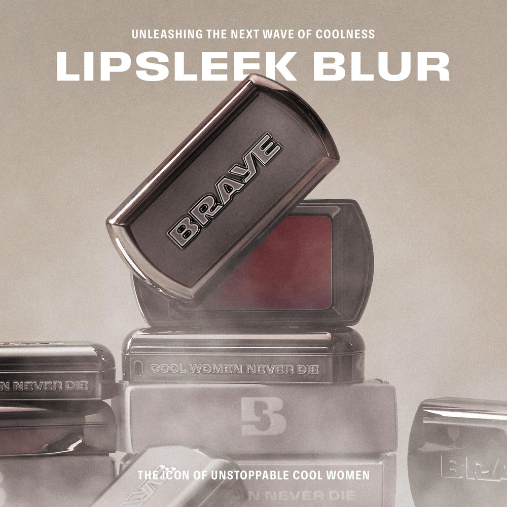 BRAYE Lipsleek Blur packaging slides for on the go color touch ups