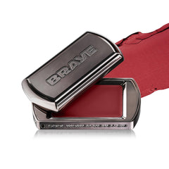 BRAYE Lipsleek Blur sliding-jar packaging for on-the-go touch-ups.