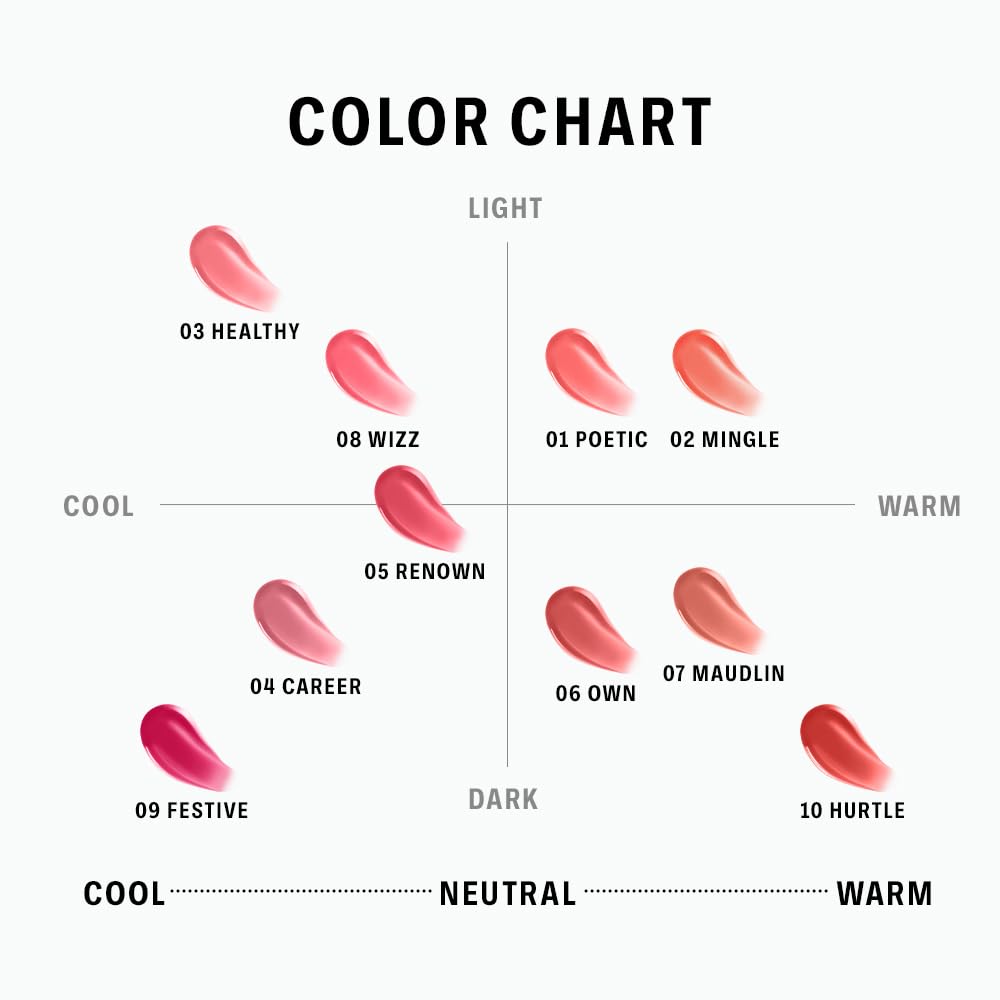 BRAYE Thin Glow Tint buildable color swatch for natural to bold looks.