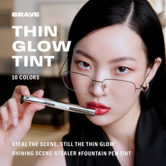 BRAYE Thin Glow Tint pen design enables easy on-the-go touch-ups.