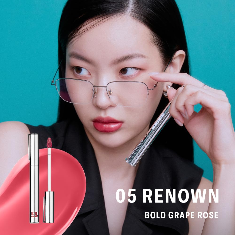 BRAYE Thin Glow Tint precision swipe highlights bold, buildable color.