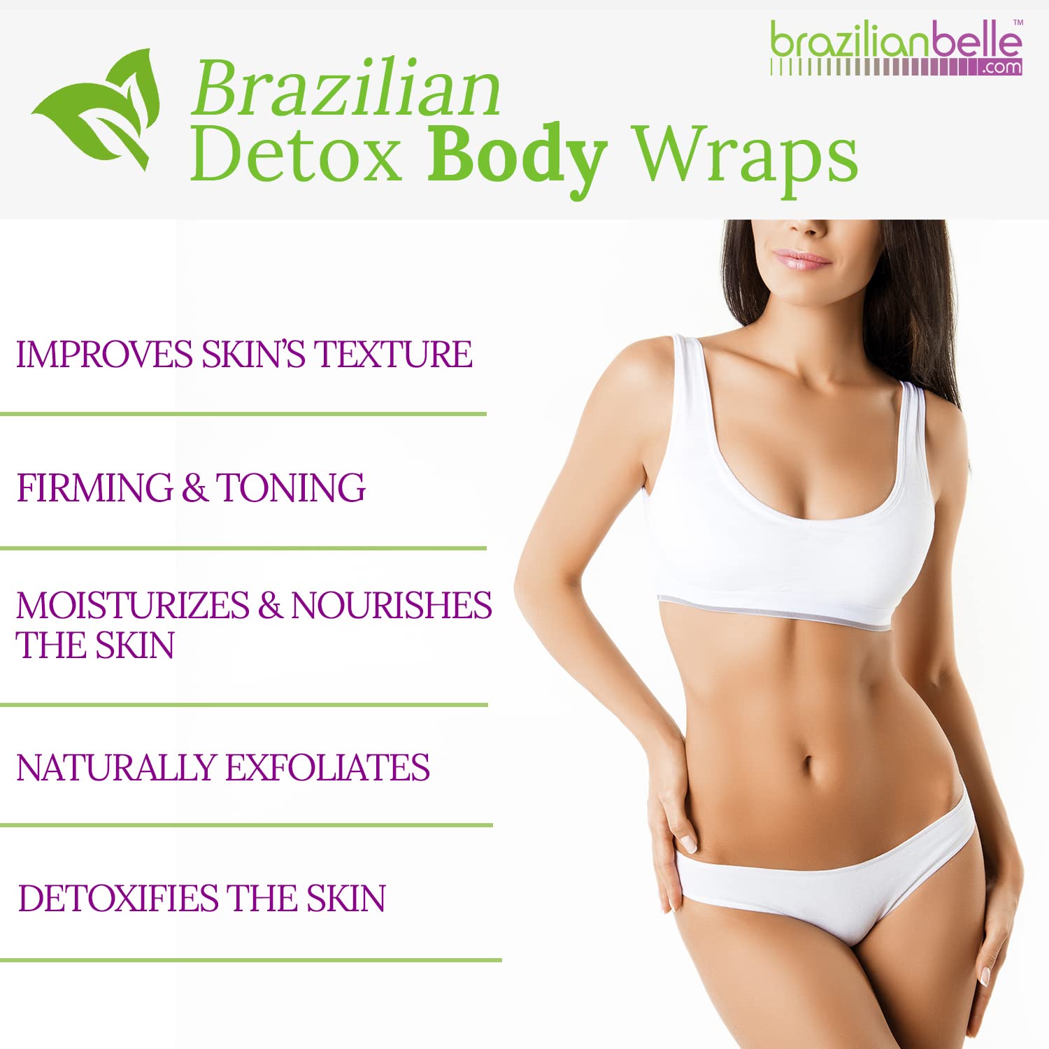 Brazilian Belle bentonite clay closeup highlighting detoxifying, tightening properties.