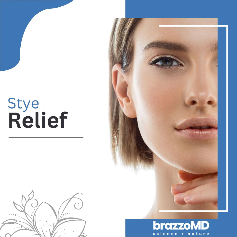 Bubbles from BrazzoMD Stye Relief foaming cleanser illustrating gentle foam