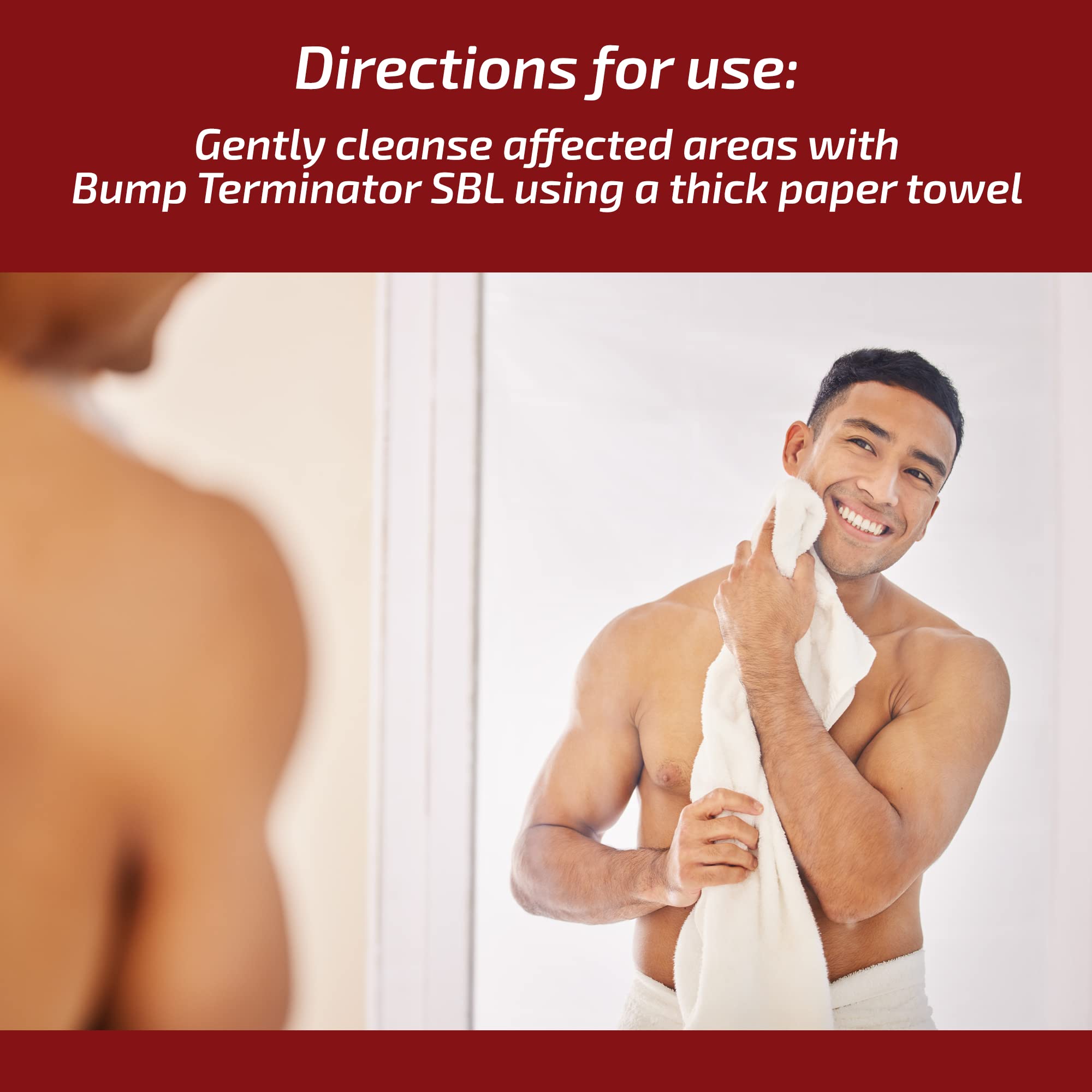 Packaged BREEJ box highlights ready-to-use razor bump treatment