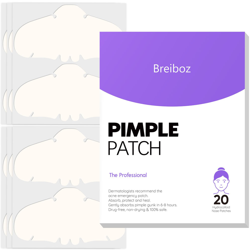 Breiboz nose patch XL adheres securely for overnight blemish care.