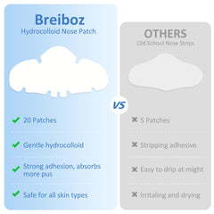 Breiboz pimple-patch-absorb-oil targets nose pores and absorbs excess oil.