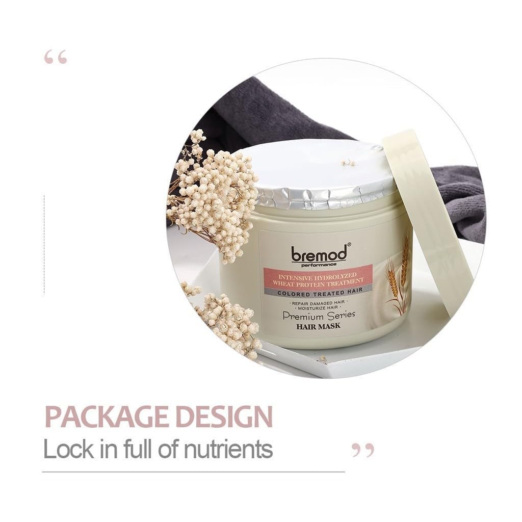 Texture close-up of rich Bremod mask cream ready to apply.