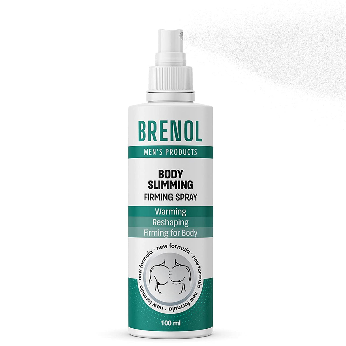Brenol Body Firming Spray bottle front promotes daily use for a more even-looking skin