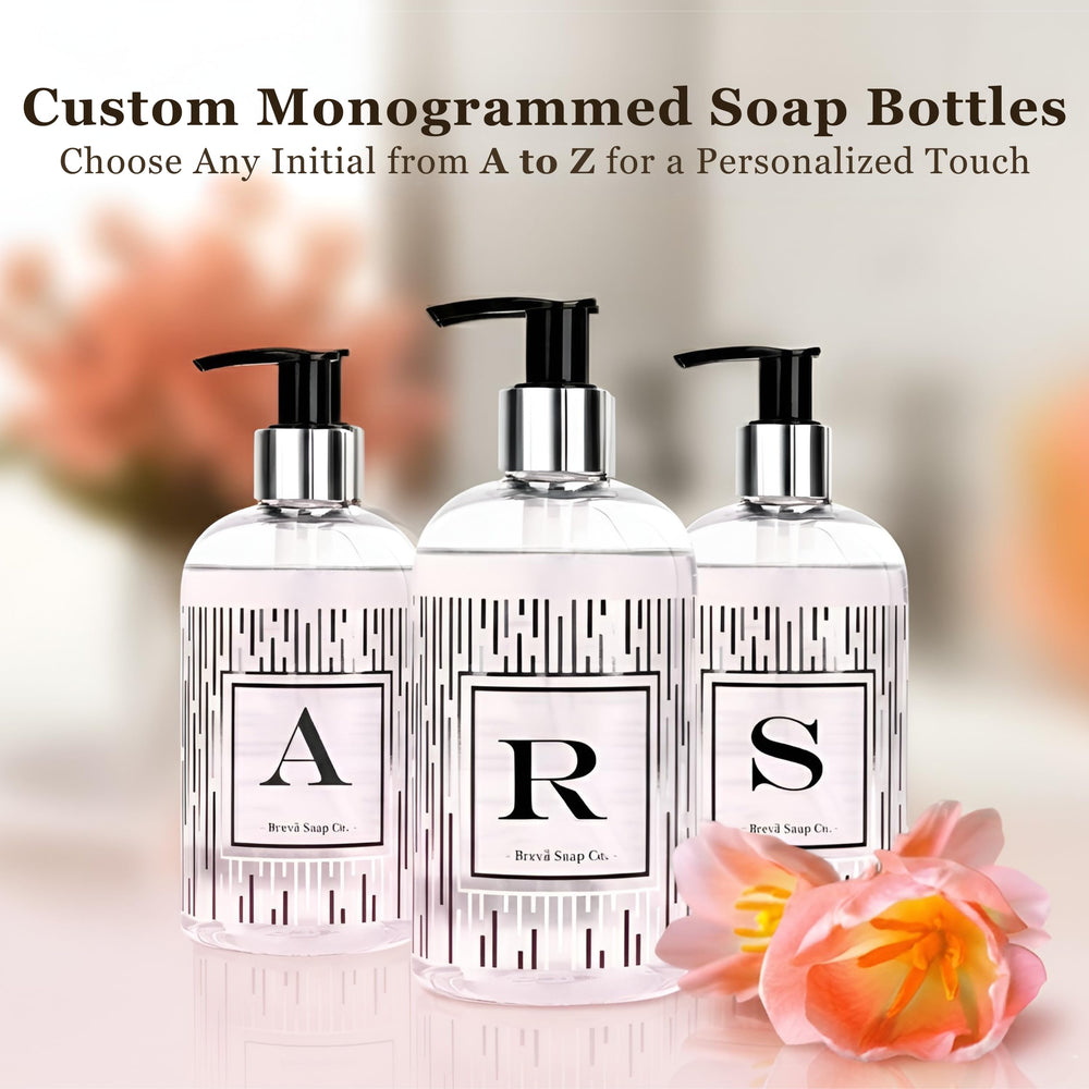 Brevä Soap Co. gift-ready packaging for a personalized hand soap set.
